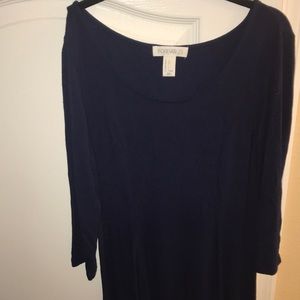 Navy blue quarter sleeve forever 21 dress